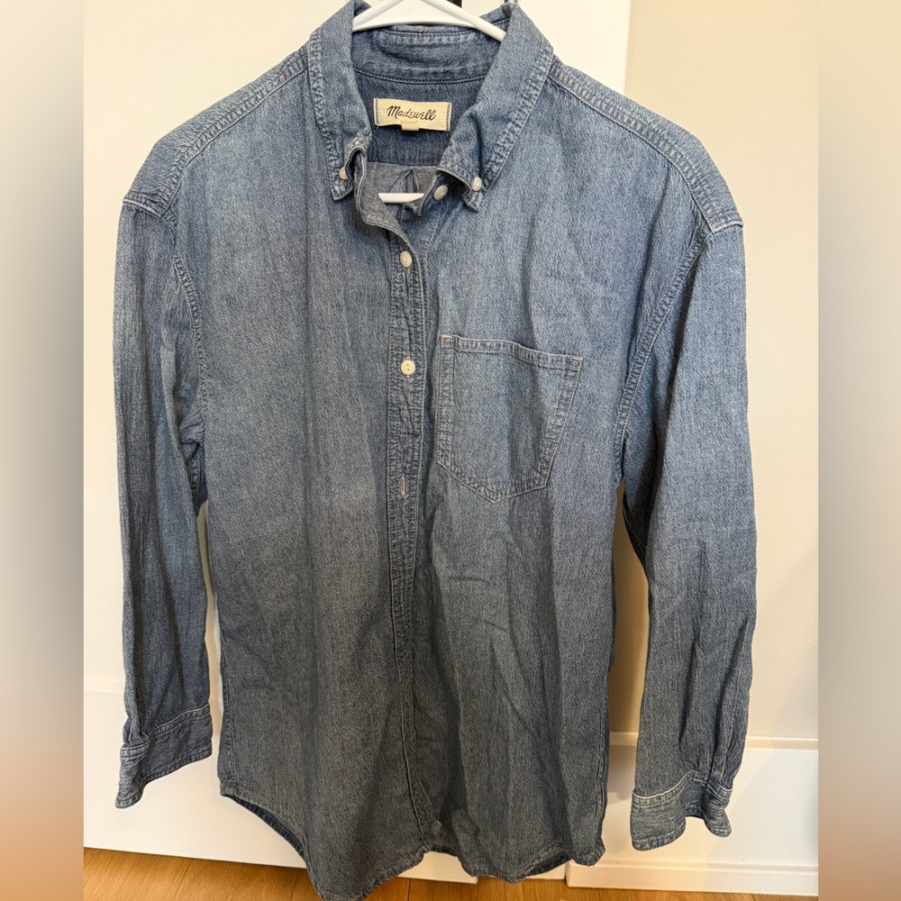 Madewell Women’s Blue Jean / Denim Shirt - XS 100% cotton